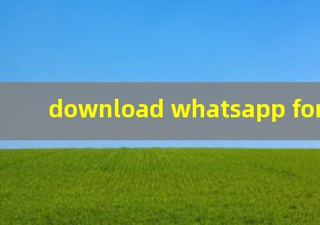 download whatsapp for iphone